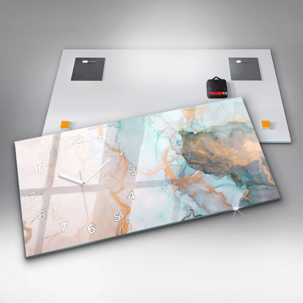 Zegar szklany poziomy Abstrakcyjny obraz