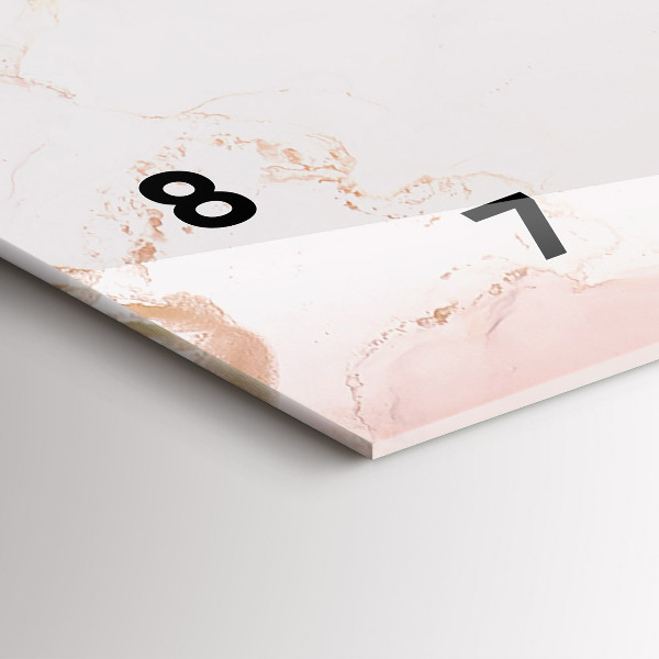 Zegar szklany poziomy Abstrakcyjny obraz