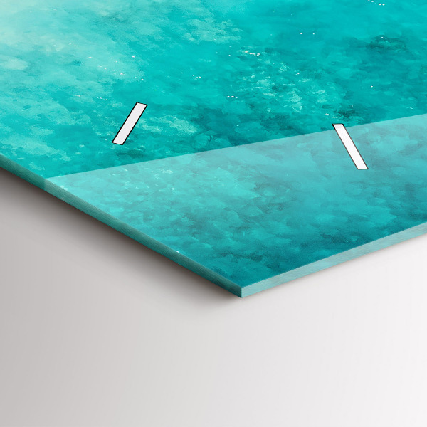 Zegar szklany poziomy Plaża morze piasek