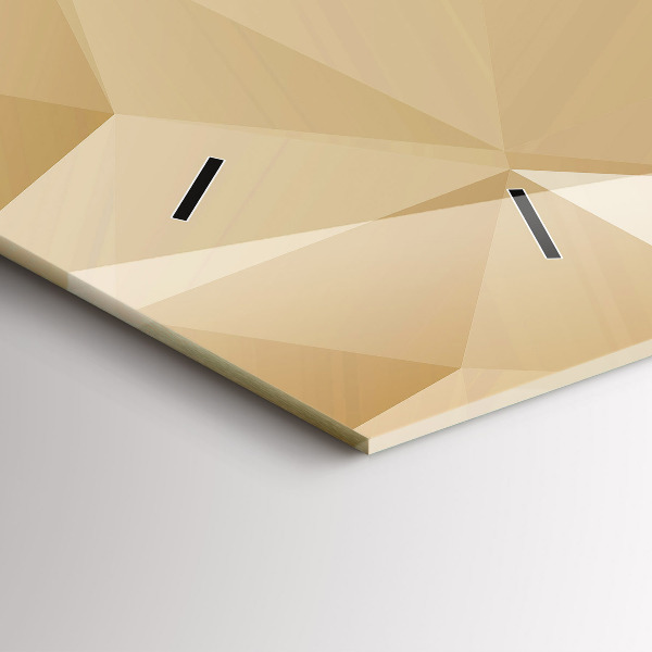 Zegar szklany poziomy Trójkąty abstrakcja