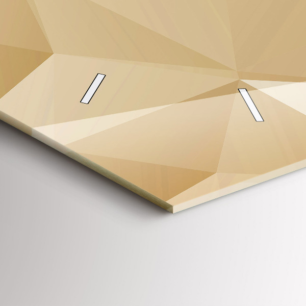 Zegar szklany poziomy Trójkąty abstrakcja