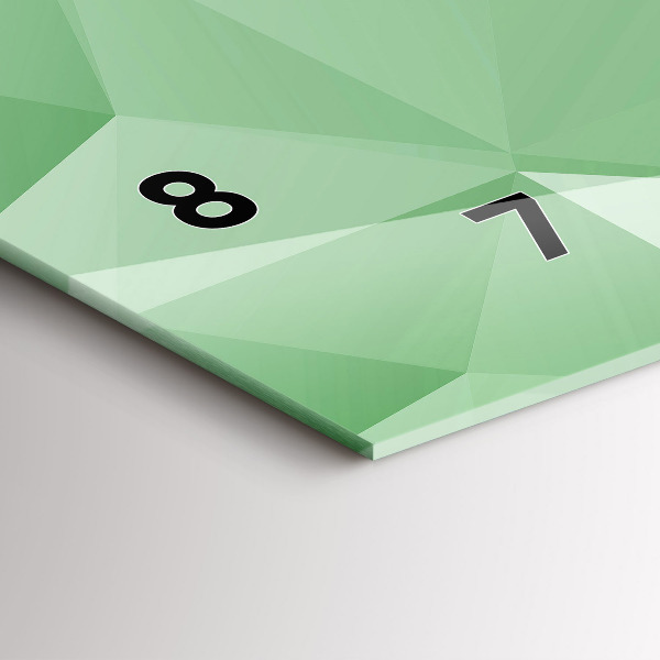 Zegar szklany poziomy Trójkąty abstrakcja