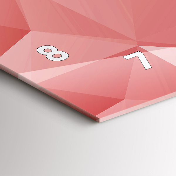 Zegar szklany poziomy Trójkąty abstrakcja