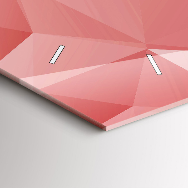 Zegar szklany poziomy Trójkąty abstrakcja