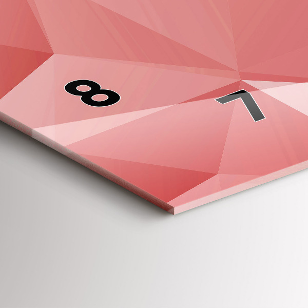 Zegar szklany poziomy Trójkąty abstrakcja