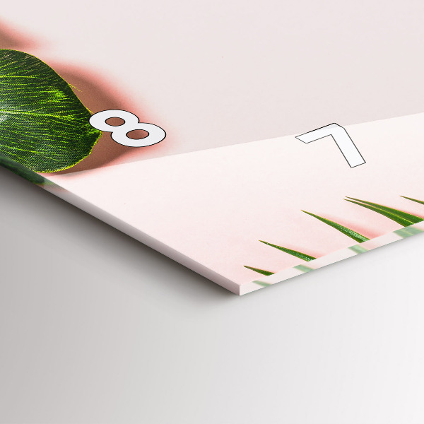 Zegar szklany poziomy Letni nastrój