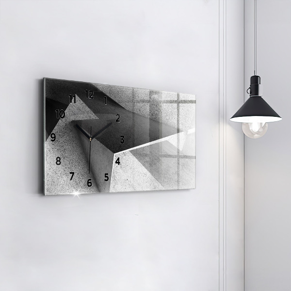 Zegar szklany poziomy Abstrakcja trójkąty