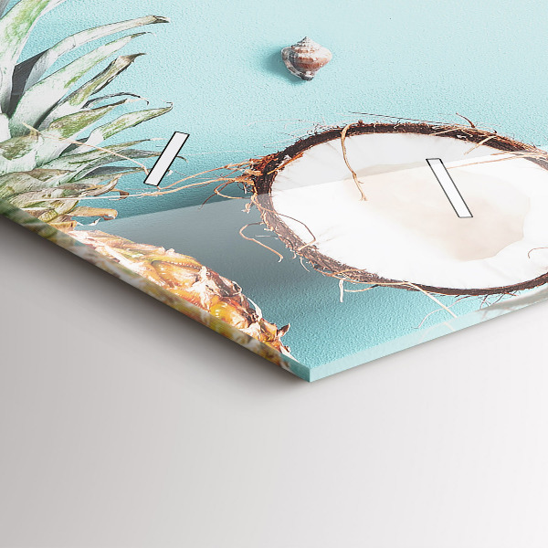 Zegar szklany poziomy Letnia kompozycja