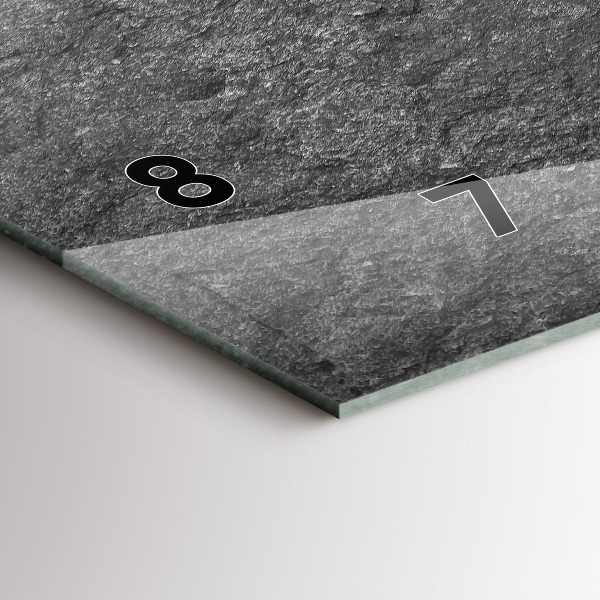 Zegar szklany poziomy Skała wulkaniczna