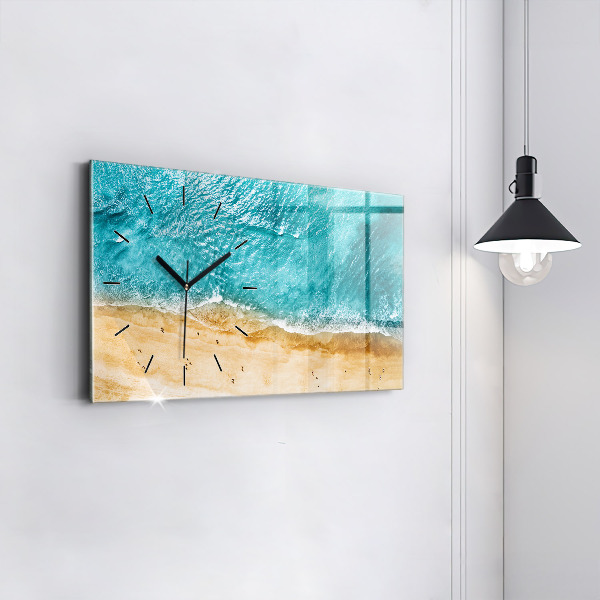 Zegar szklany poziomy Morze plaża ludzie