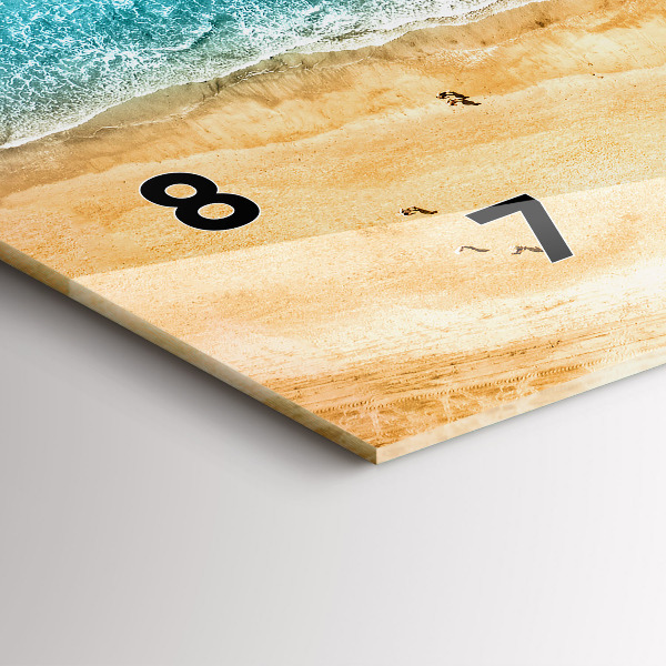 Zegar szklany poziomy Morze plaża ludzie