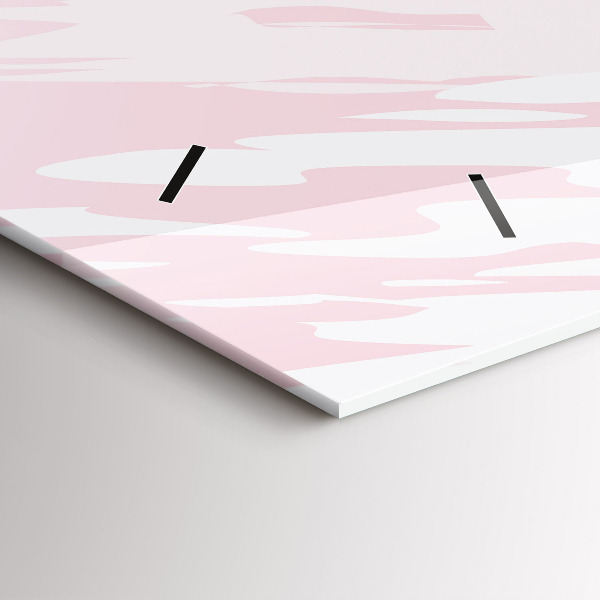 Zegar szklany poziomy Pastelowa abstrakcja