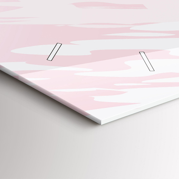 Zegar szklany poziomy Pastelowa abstrakcja