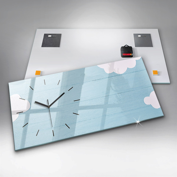 Zegar szklany poziomy Tablica dla dzieci