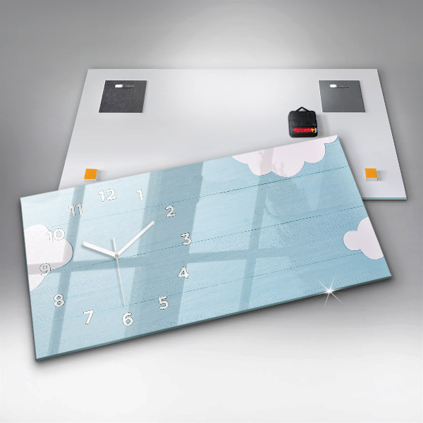 Zegar szklany poziomy Tablica dla dzieci