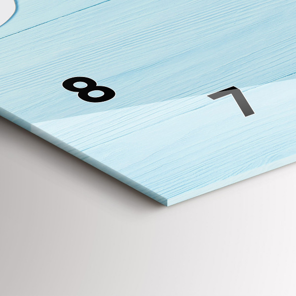 Zegar szklany poziomy Tablica dla dzieci