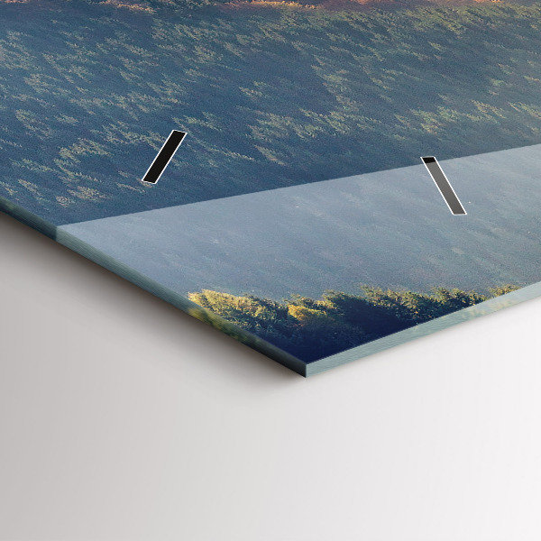 Zegar szklany poziomy Krajobraz górski