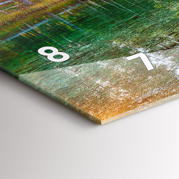 Zegar szklany poziomy Rzeka góry Krajobraz