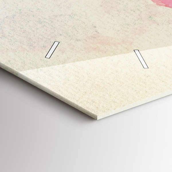 Zegar szklany poziomy Akwarela mapa świata