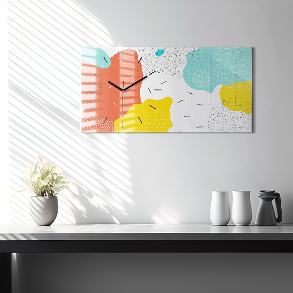 Zegar szklany poziomy Abstrakcja POP