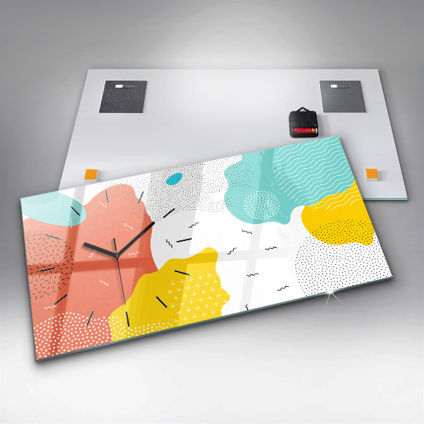 Zegar szklany poziomy Abstrakcja POP