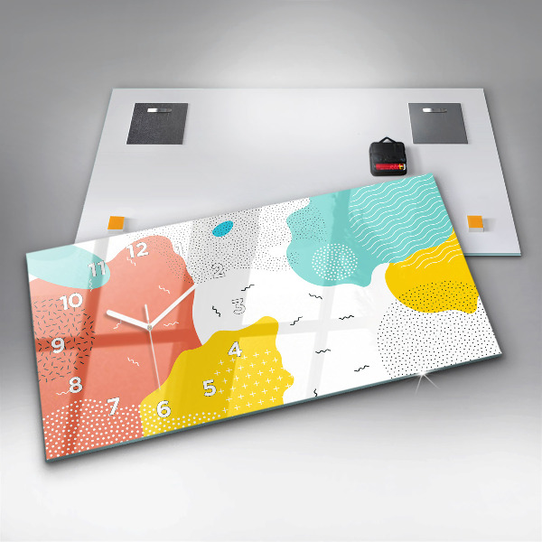 Zegar szklany poziomy Abstrakcja POP