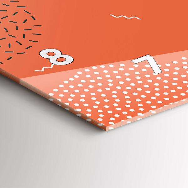 Zegar szklany poziomy Abstrakcja POP