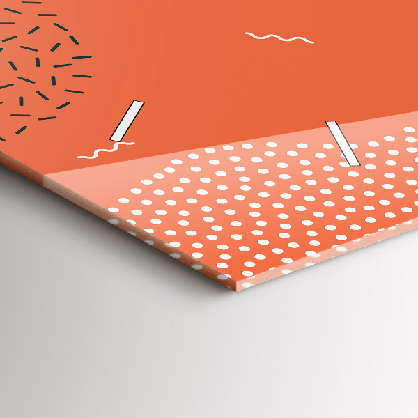 Zegar szklany poziomy Abstrakcja POP