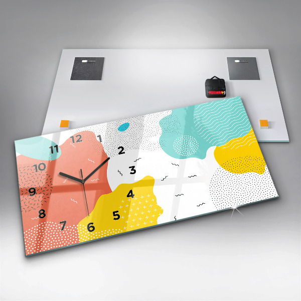 Zegar szklany poziomy Abstrakcja POP