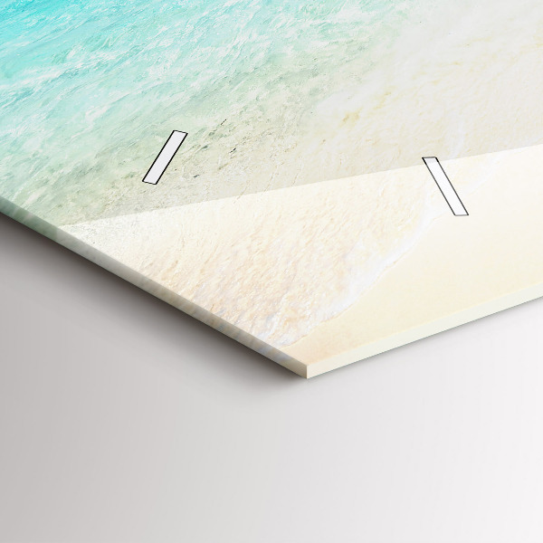 Zegar szklany poziomy Tropikalna wyspa