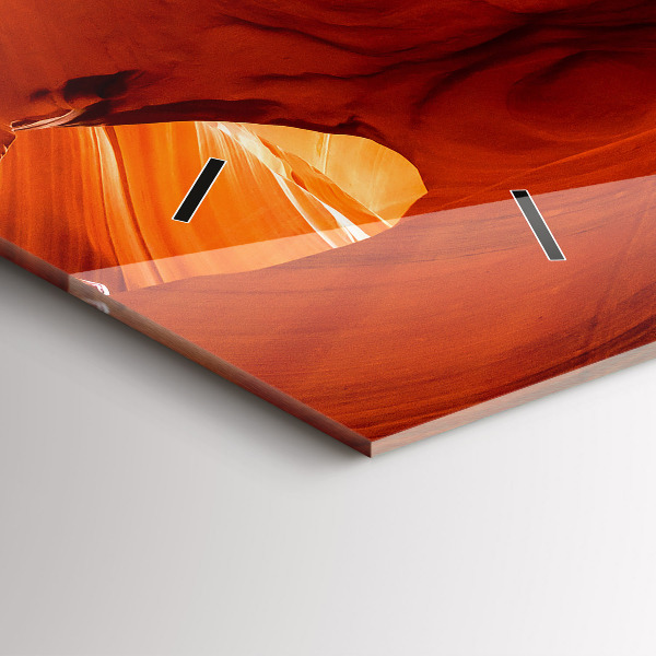 Zegar szklany poziomy Kanion