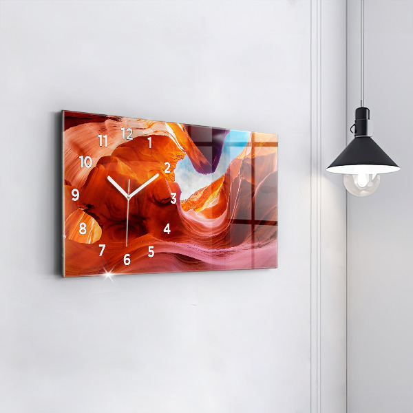 Zegar szklany poziomy Kanion