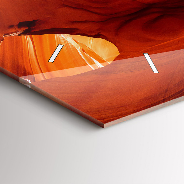 Zegar szklany poziomy Kanion