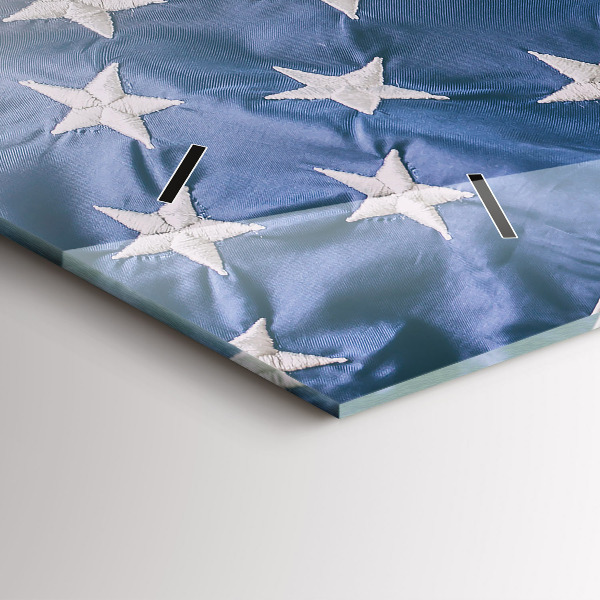 Zegar szklany poziomy Amerykańska flaga