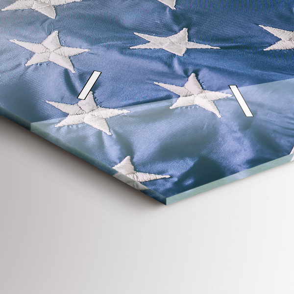 Zegar szklany poziomy Amerykańska flaga