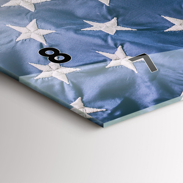 Zegar szklany poziomy Amerykańska flaga