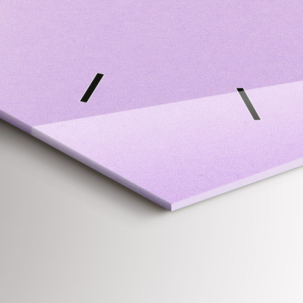 Zegar szklany poziomy Pastelowy wzór