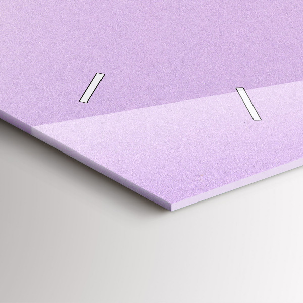 Zegar szklany poziomy Pastelowy wzór