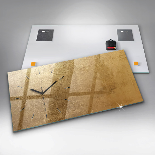 Zegar ścienny poziomy Dekoracyjne płótno