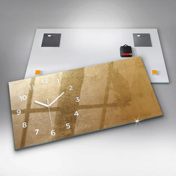 Zegar ścienny poziomy Dekoracyjne płótno