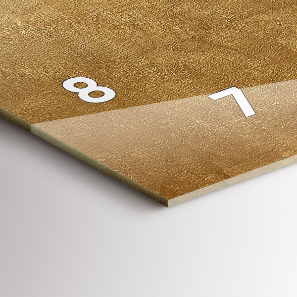 Zegar ścienny poziomy Dekoracyjne płótno