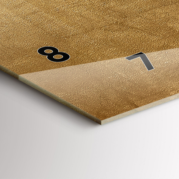 Zegar ścienny poziomy Dekoracyjne płótno