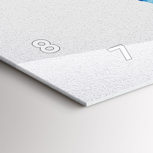 Zegar ścienny poziomy Mapa świata akwarele