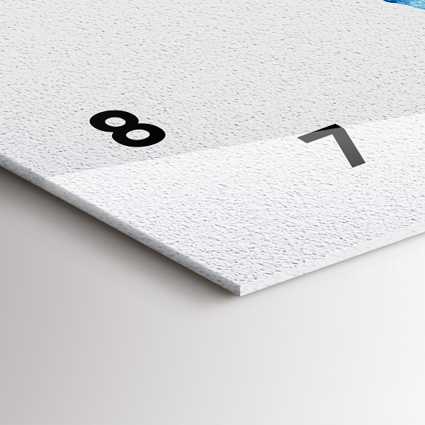 Zegar ścienny poziomy Mapa świata akwarele