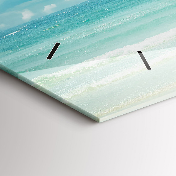 Zegar ścienny poziomy Krajobraz morze