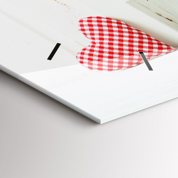 Zegar ścienny poziomy Napis dom