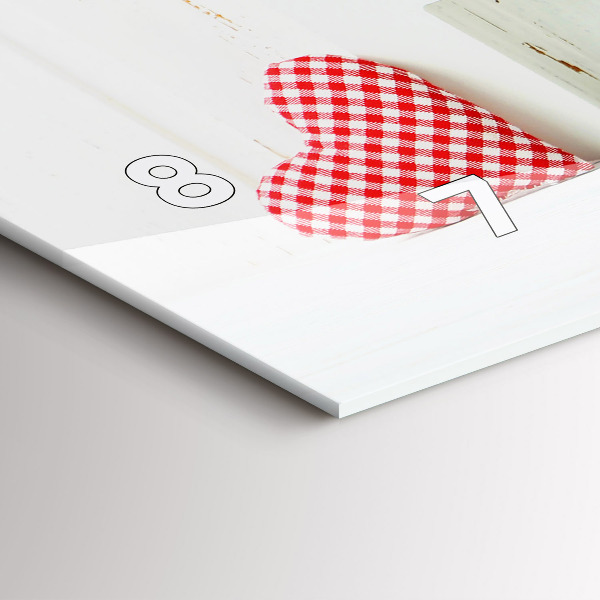 Zegar ścienny poziomy Napis dom