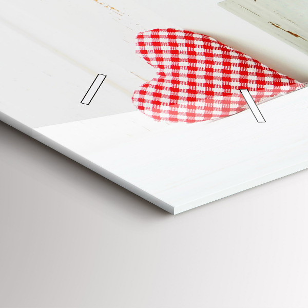 Zegar ścienny poziomy Napis dom