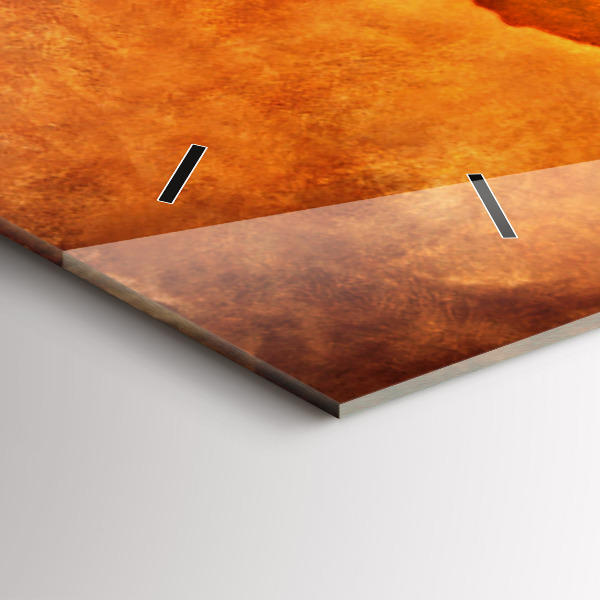 Zegar ścienny poziomy Duża mapa świat