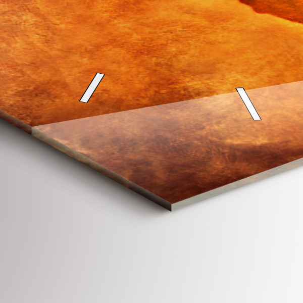 Zegar ścienny poziomy Duża mapa świat